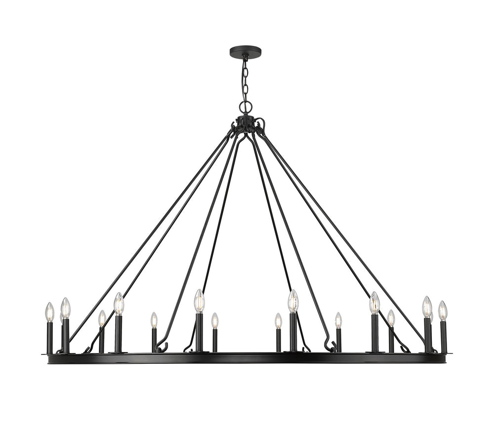 Z-Lite Canada - 482R-16MB - 16 Light Chandelier - Barclay - Matte Black