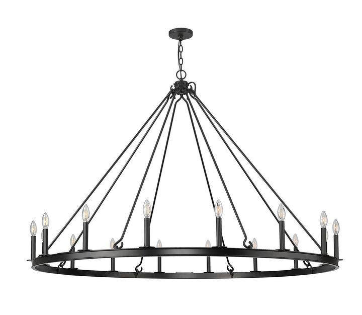Z-Lite Canada - 482R-16MB - 16 Light Chandelier - Barclay - Matte Black