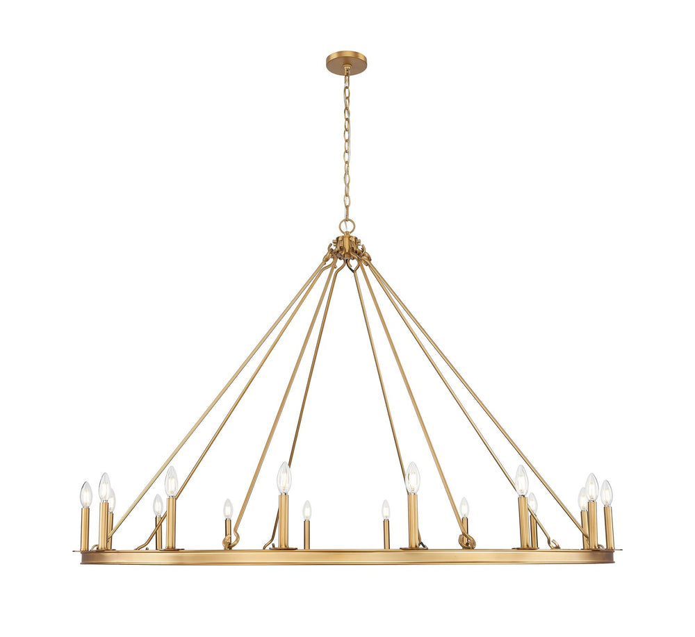 Z-Lite Canada - 482R-16RB - 16 Light Chandelier - Barclay - Rubbed Brass