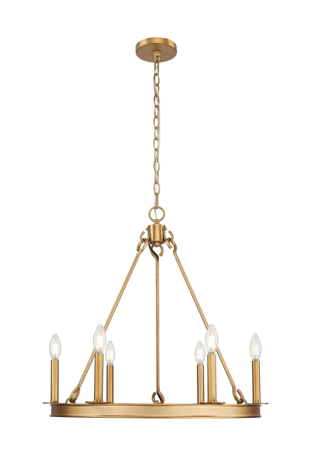 Z-Lite Canada - 482R-6RB - Six Light Chandelier - Barclay - Rubbed Brass