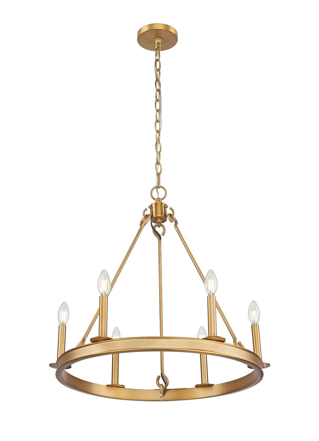Z-Lite Canada - 482R-6RB - Six Light Chandelier - Barclay - Rubbed Brass