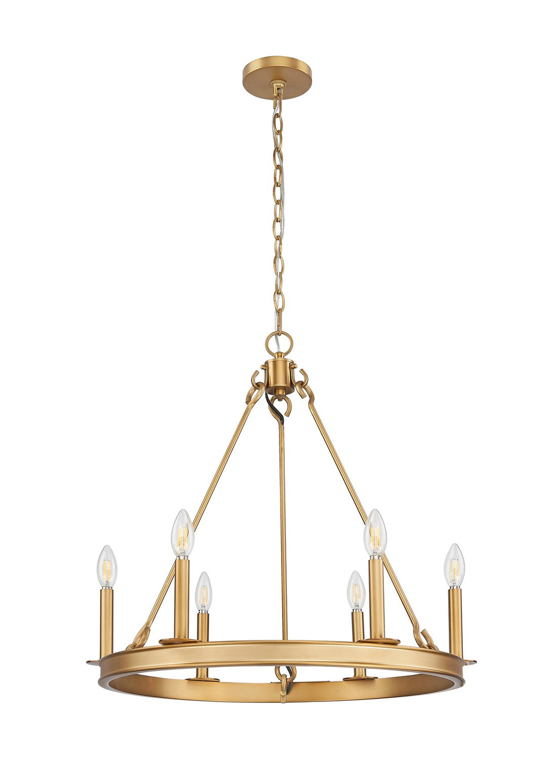 Z-Lite Canada - 482R-6RB - Six Light Chandelier - Barclay - Rubbed Brass