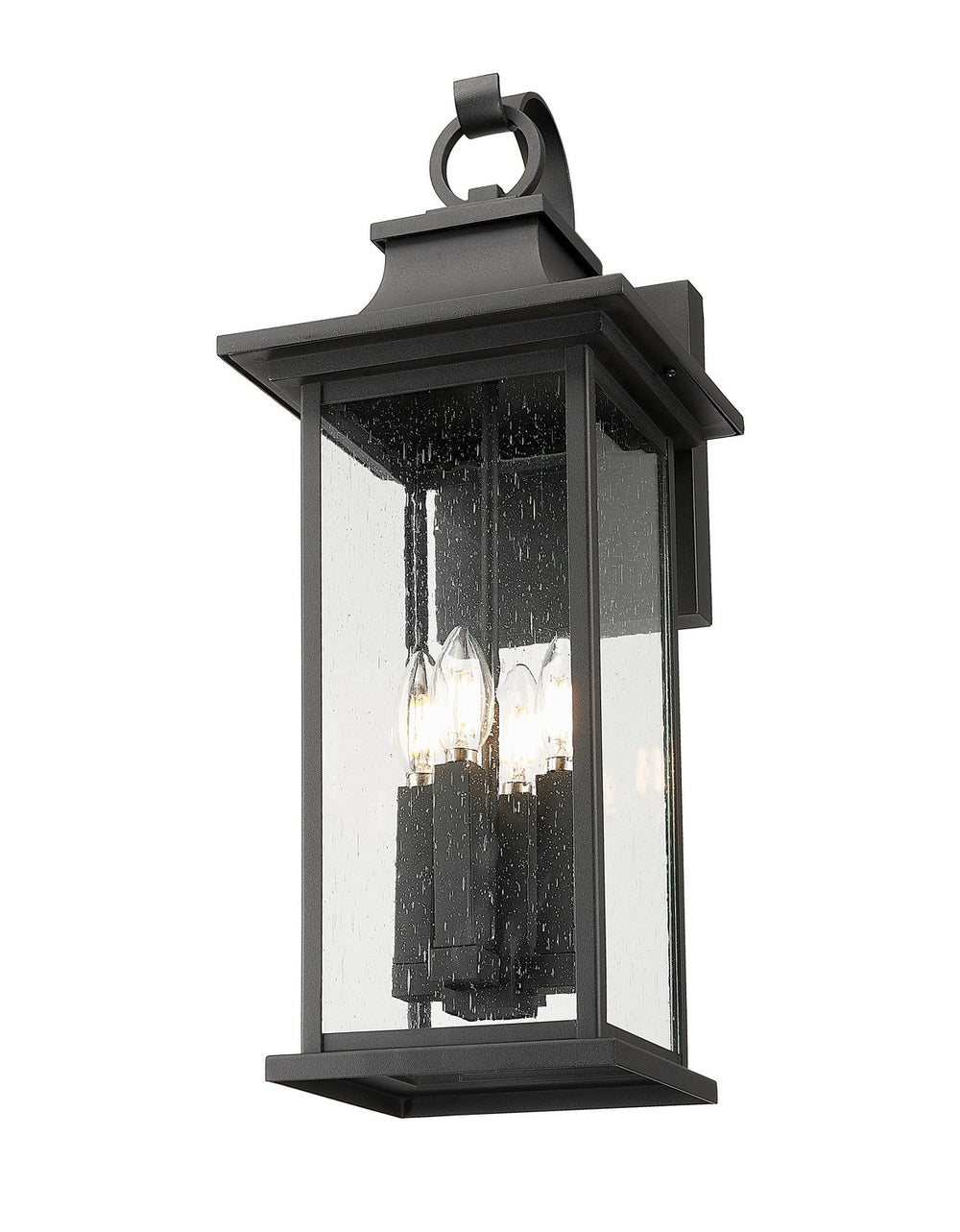 Z-Lite Canada - 5017B-BK - Four Light Outdoor Wall Light - Tiberius - Black