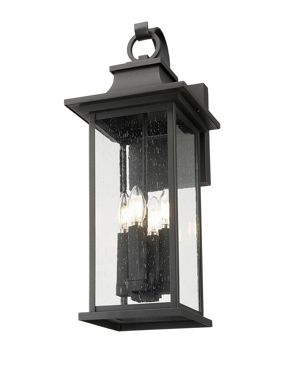Z-Lite Canada - 5017B-BK - Four Light Outdoor Wall Light - Tiberius - Black