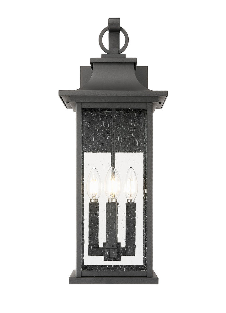 Z-Lite Canada - 5017B-BK - Four Light Outdoor Wall Light - Tiberius - Black