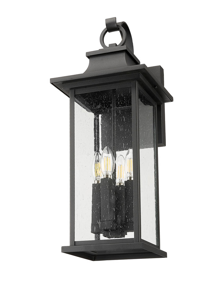 Z-Lite Canada - 5017B-BK - Four Light Outdoor Wall Light - Tiberius - Black