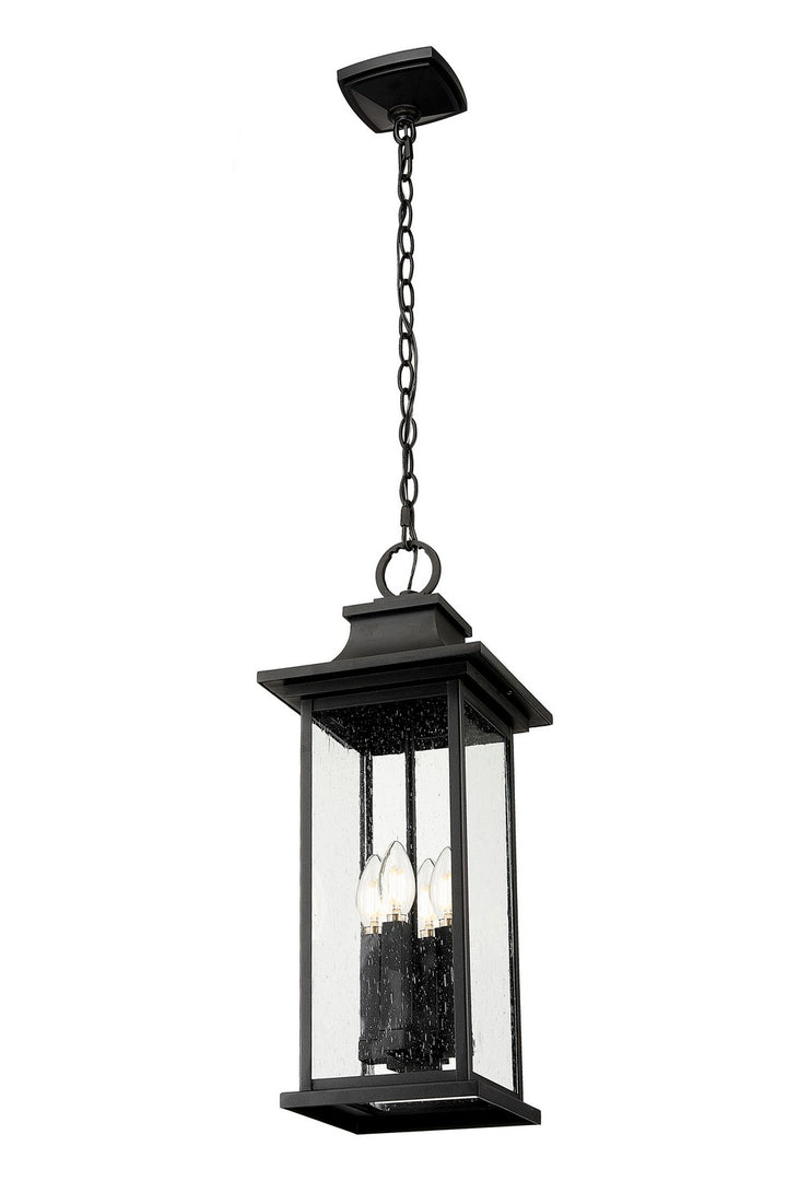 Z-Lite Canada - 5017CHB-BK - Four Light Outdoor Chain Mount Ceiling Fixture - Tiberius - Black