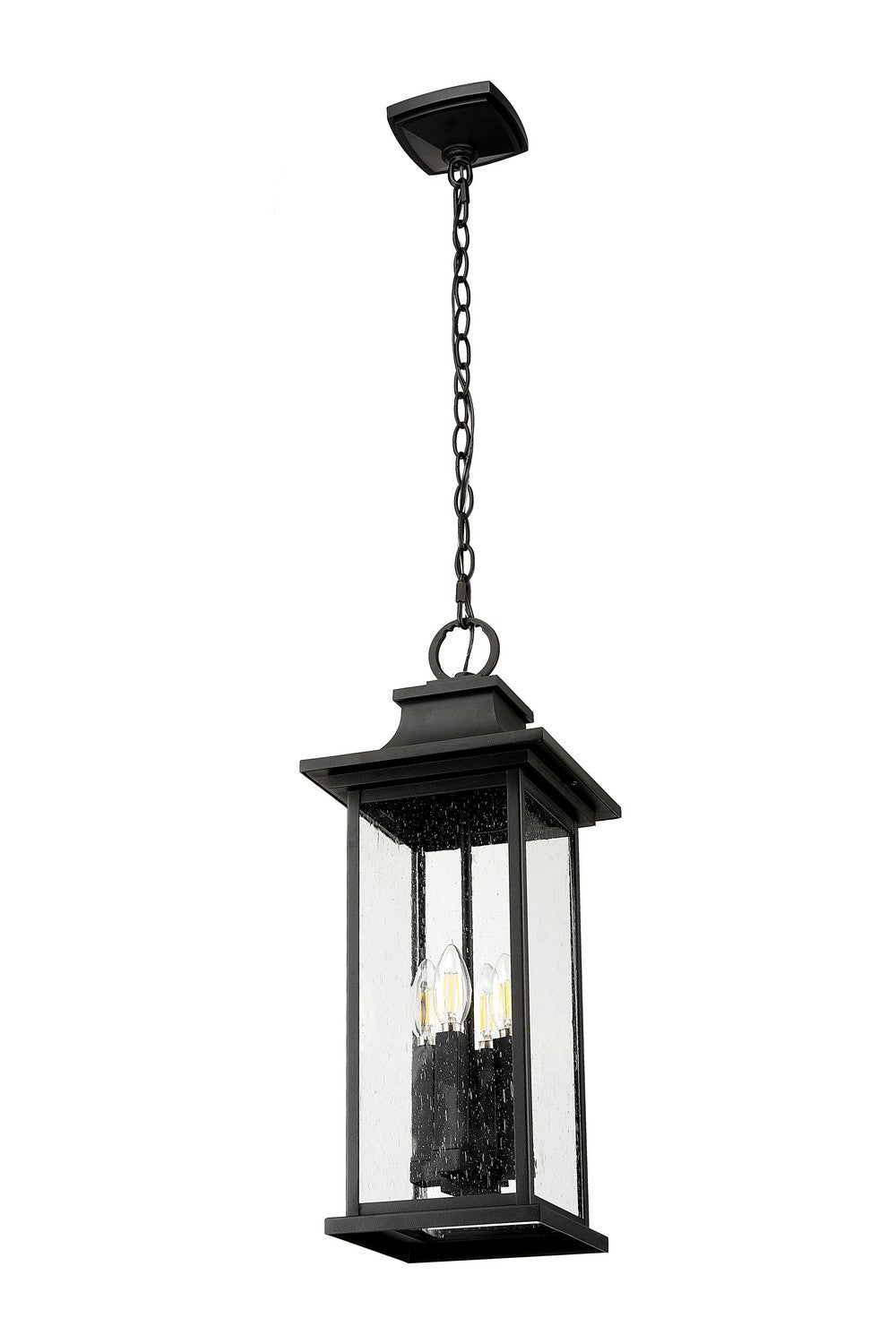 Z-Lite Canada - 5017CHB-BK - Four Light Outdoor Chain Mount Ceiling Fixture - Tiberius - Black