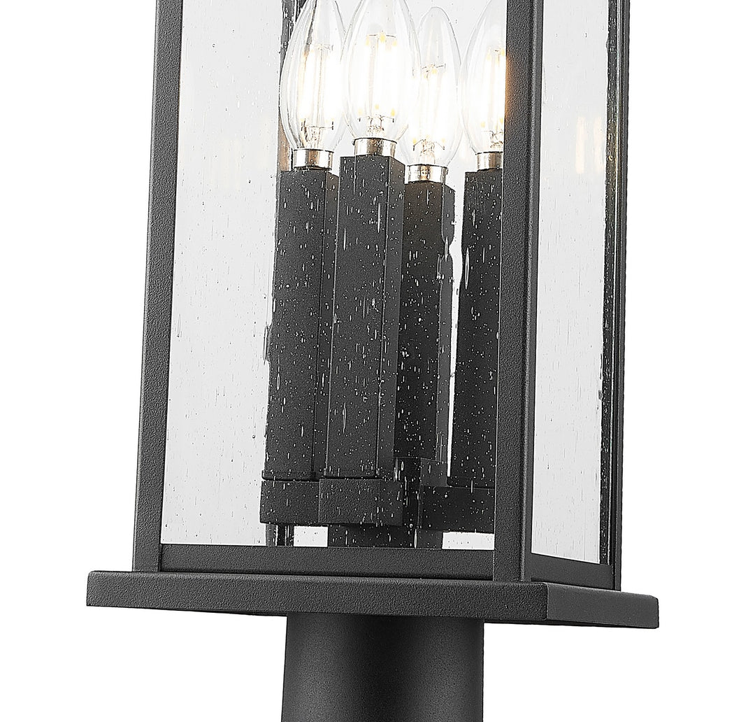 Z-Lite Canada - 5017PHBR-533PM-BK - Four Light Outdoor Pier Mounted Fixture - Tiberius - Black