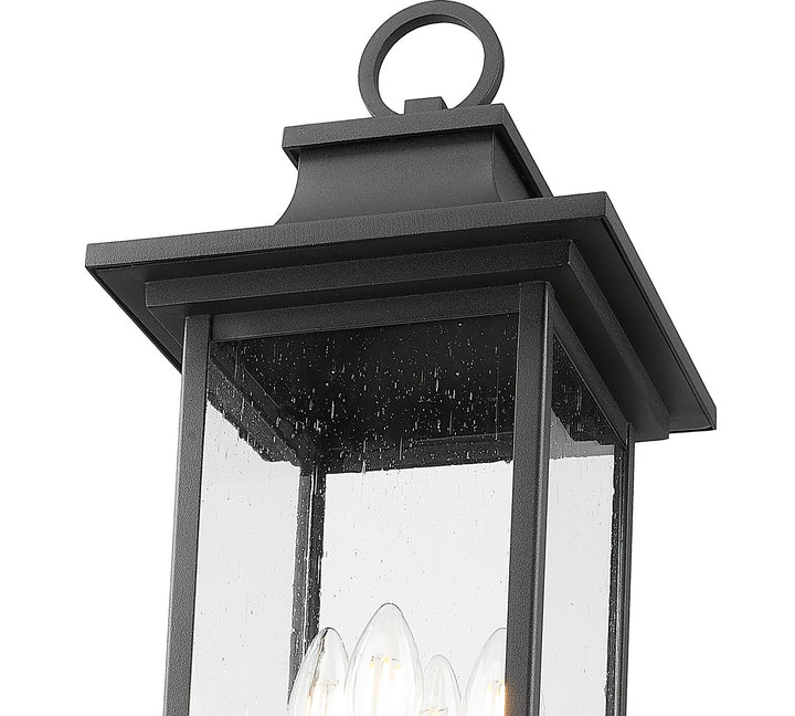 Z-Lite Canada - 5017PHBR-564P-BK - Four Light Outdoor Post Mounted Fixture - Tiberius - Black