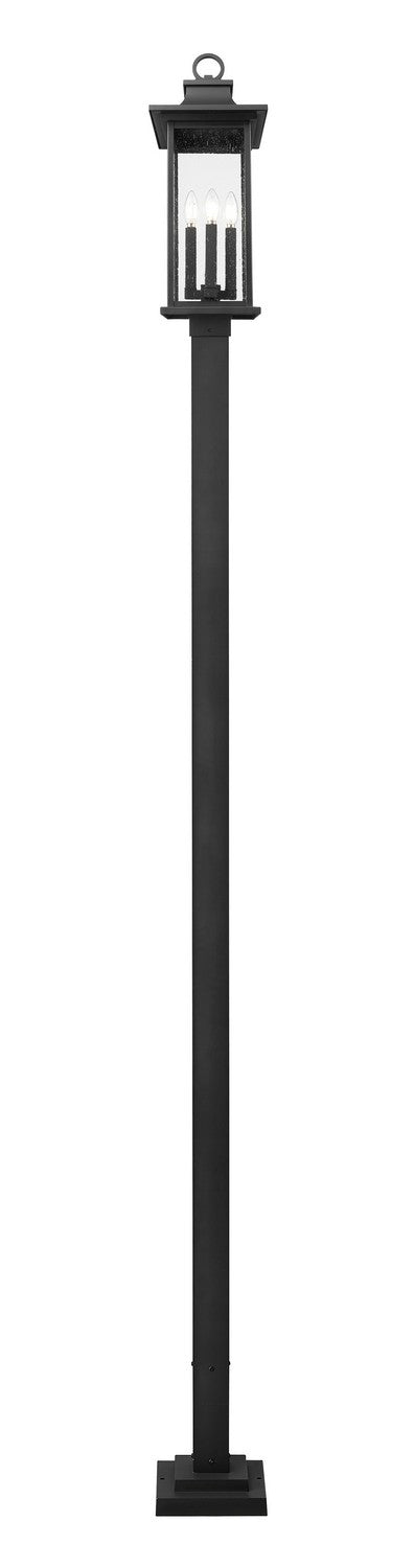 Z-Lite Canada - 5017PHBS-536P-BK - Four Light Outdoor Post Mounted Fixture - Tiberius - Black