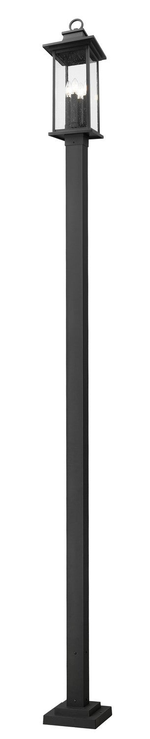 Z-Lite Canada - 5017PHBS-536P-BK - Four Light Outdoor Post Mounted Fixture - Tiberius - Black