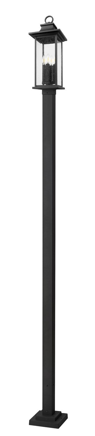 Z-Lite Canada - 5017PHBS-536P-BK - Four Light Outdoor Post Mounted Fixture - Tiberius - Black