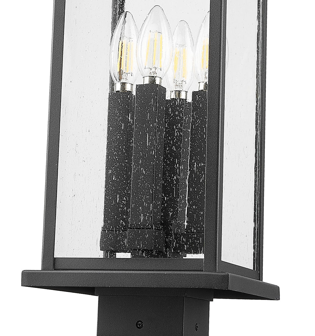 Z-Lite Canada - 5017PHBS-536P-BK - Four Light Outdoor Post Mounted Fixture - Tiberius - Black