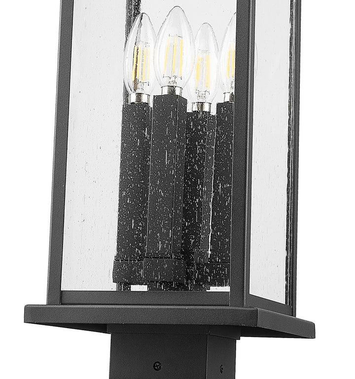 Z-Lite Canada - 5017PHBS-536P-BK - Four Light Outdoor Post Mounted Fixture - Tiberius - Black
