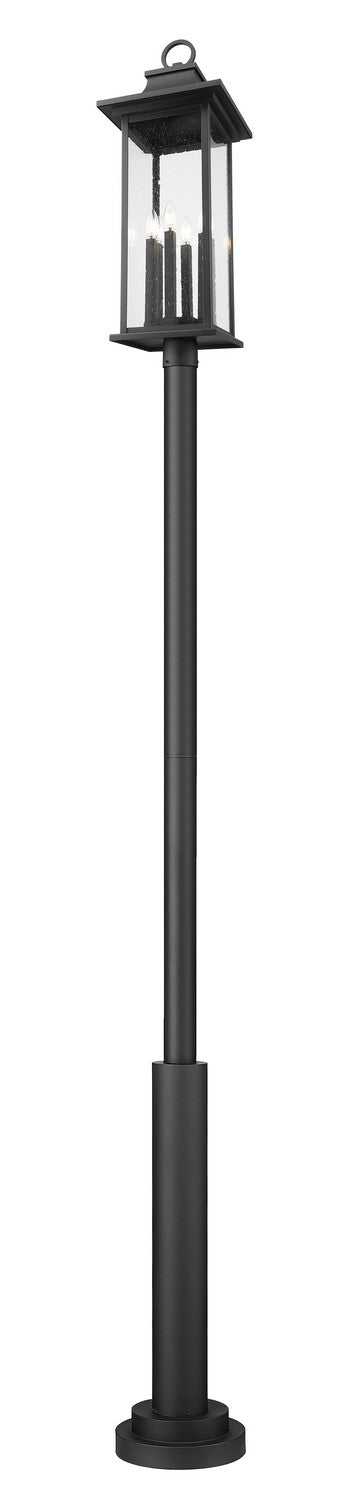 Z-Lite Canada - 5017PHXLR-5010P-BK - Six Light Outdoor Post Mounted Fixture - Tiberius - Black