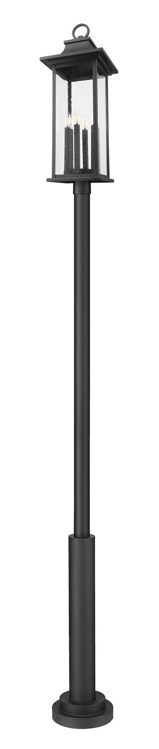 Z-Lite Canada - 5017PHXLR-5010P-BK - Six Light Outdoor Post Mounted Fixture - Tiberius - Black