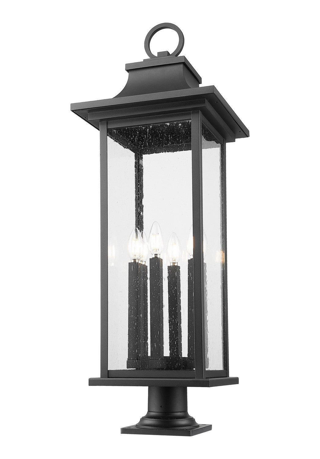 Z-Lite Canada - 5017PHXLR-533PM-BK - Six Light Outdoor Pier Mounted Fixture - Tiberius - Black