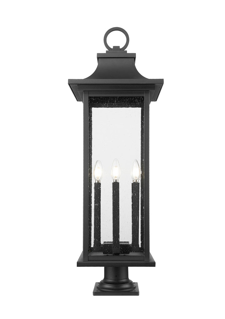 Z-Lite Canada - 5017PHXLR-533PM-BK - Six Light Outdoor Pier Mounted Fixture - Tiberius - Black