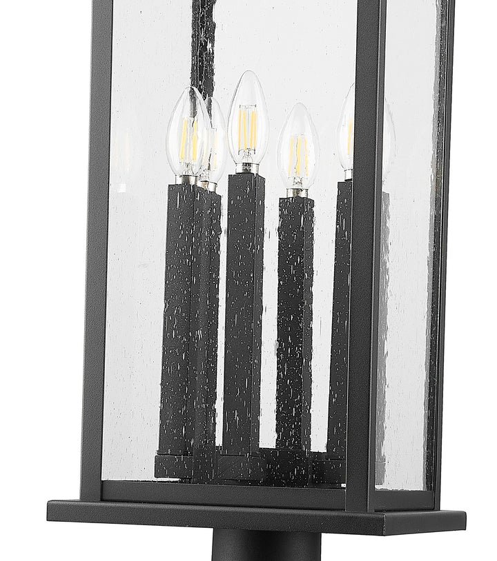 Z-Lite Canada - 5017PHXLR-533PM-BK - Six Light Outdoor Pier Mounted Fixture - Tiberius - Black