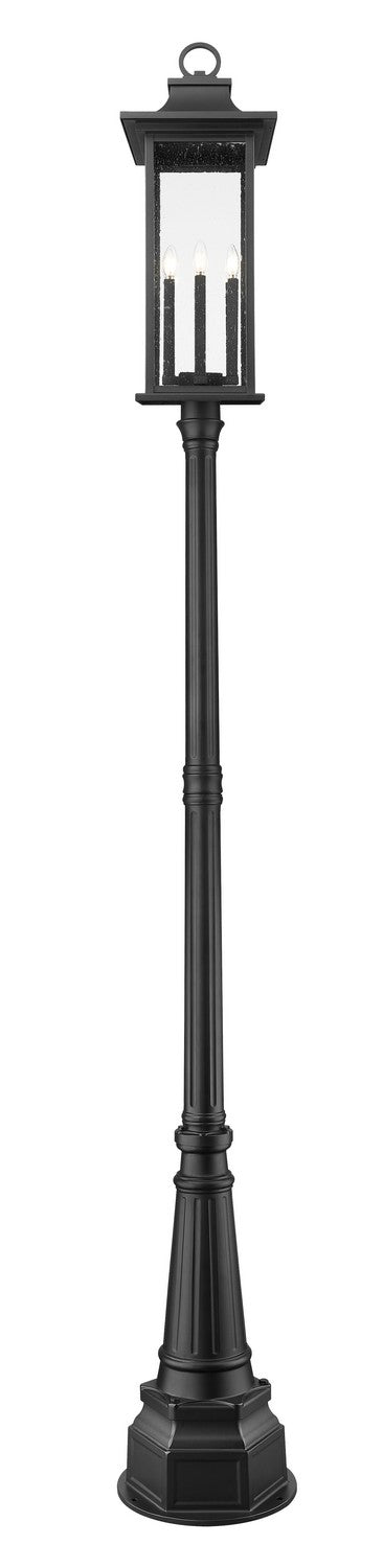 Z-Lite Canada - 5017PHXLR-564P-BK - Six Light Outdoor Post Mounted Fixture - Tiberius - Black