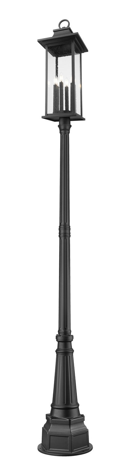 Z-Lite Canada - 5017PHXLR-564P-BK - Six Light Outdoor Post Mounted Fixture - Tiberius - Black