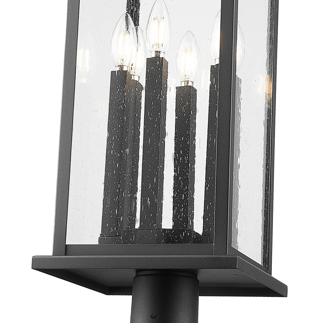 Z-Lite Canada - 5017PHXLR-564P-BK - Six Light Outdoor Post Mounted Fixture - Tiberius - Black
