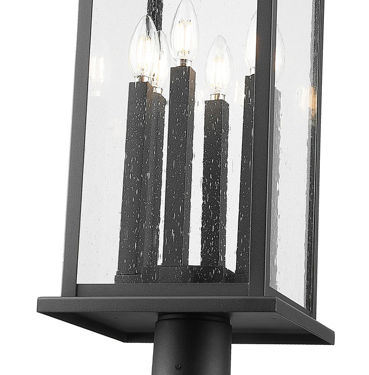 Z-Lite Canada - 5017PHXLR-564P-BK - Six Light Outdoor Post Mounted Fixture - Tiberius - Black