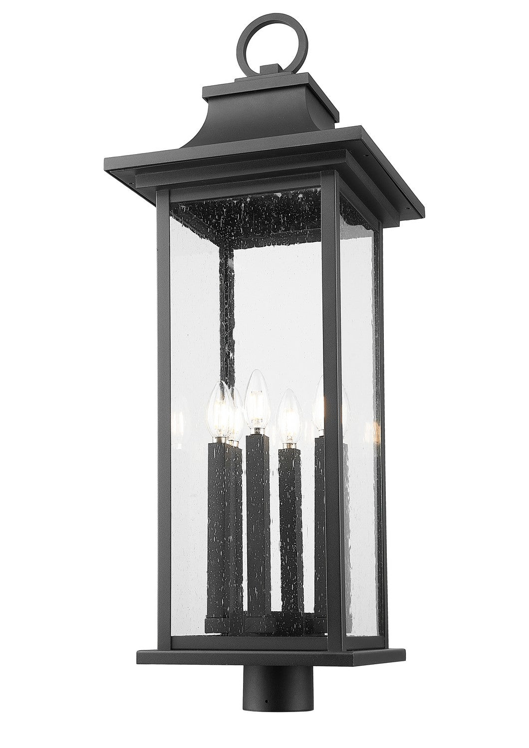 Z-Lite Canada - 5017PHXLR-BK - Six Light Outdoor Post Mount Fixture - Tiberius - Black