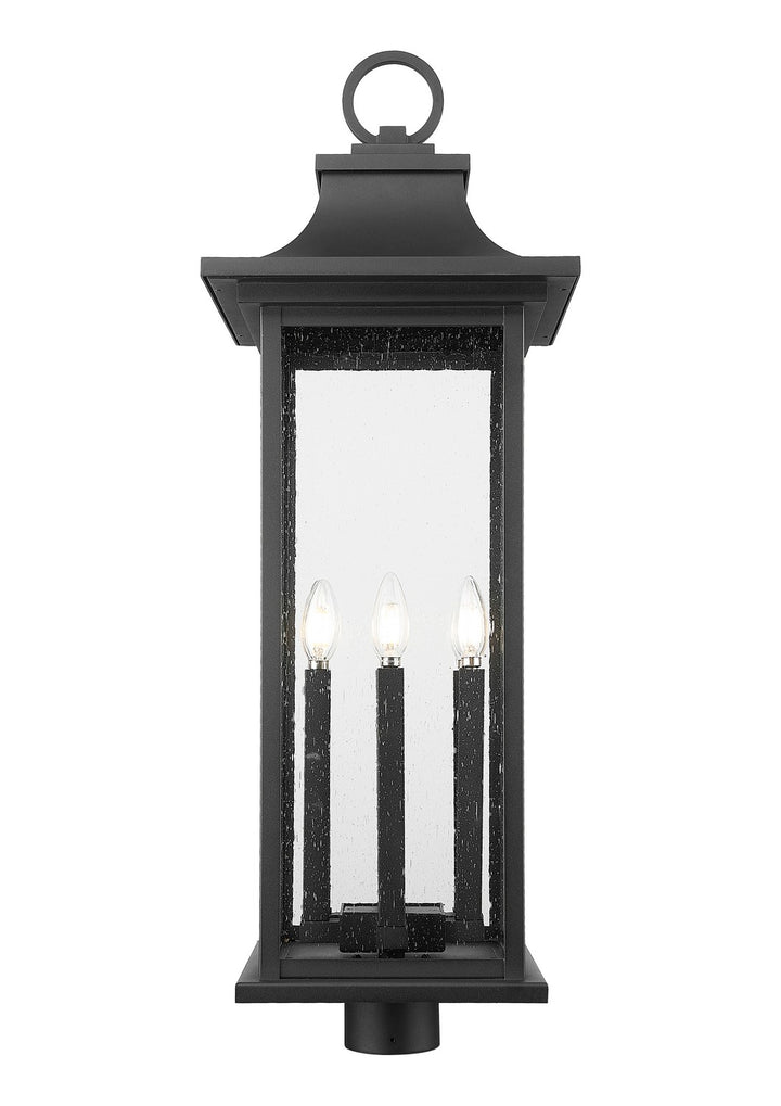 Z-Lite Canada - 5017PHXLR-BK - Six Light Outdoor Post Mount Fixture - Tiberius - Black