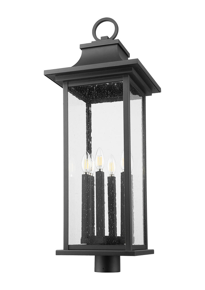 Z-Lite Canada - 5017PHXLR-BK - Six Light Outdoor Post Mount Fixture - Tiberius - Black