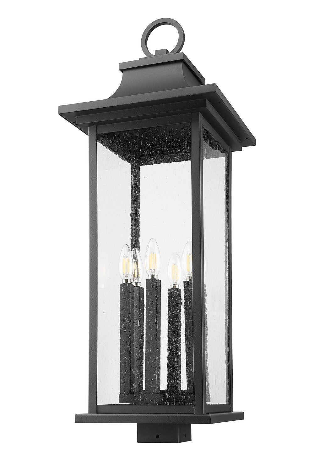 Z-Lite Canada - 5017PHXLS-BK - Six Light Outdoor Post Mount Fixture - Tiberius - Black