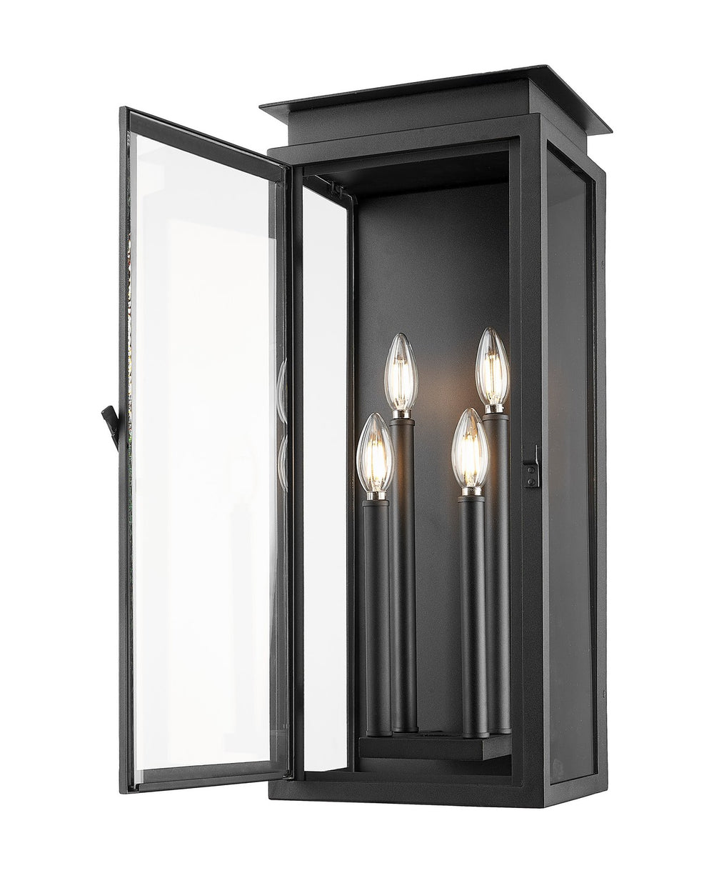 Z-Lite Canada - 5018B-BK - Four Light Outdoor Wall Light - Nova - Black