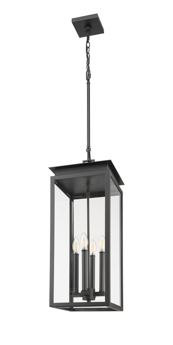 Z-Lite Canada - 5018CHB-BK - Four Light Outdoor Chain Mount Ceiling Fixture - Nova - Black