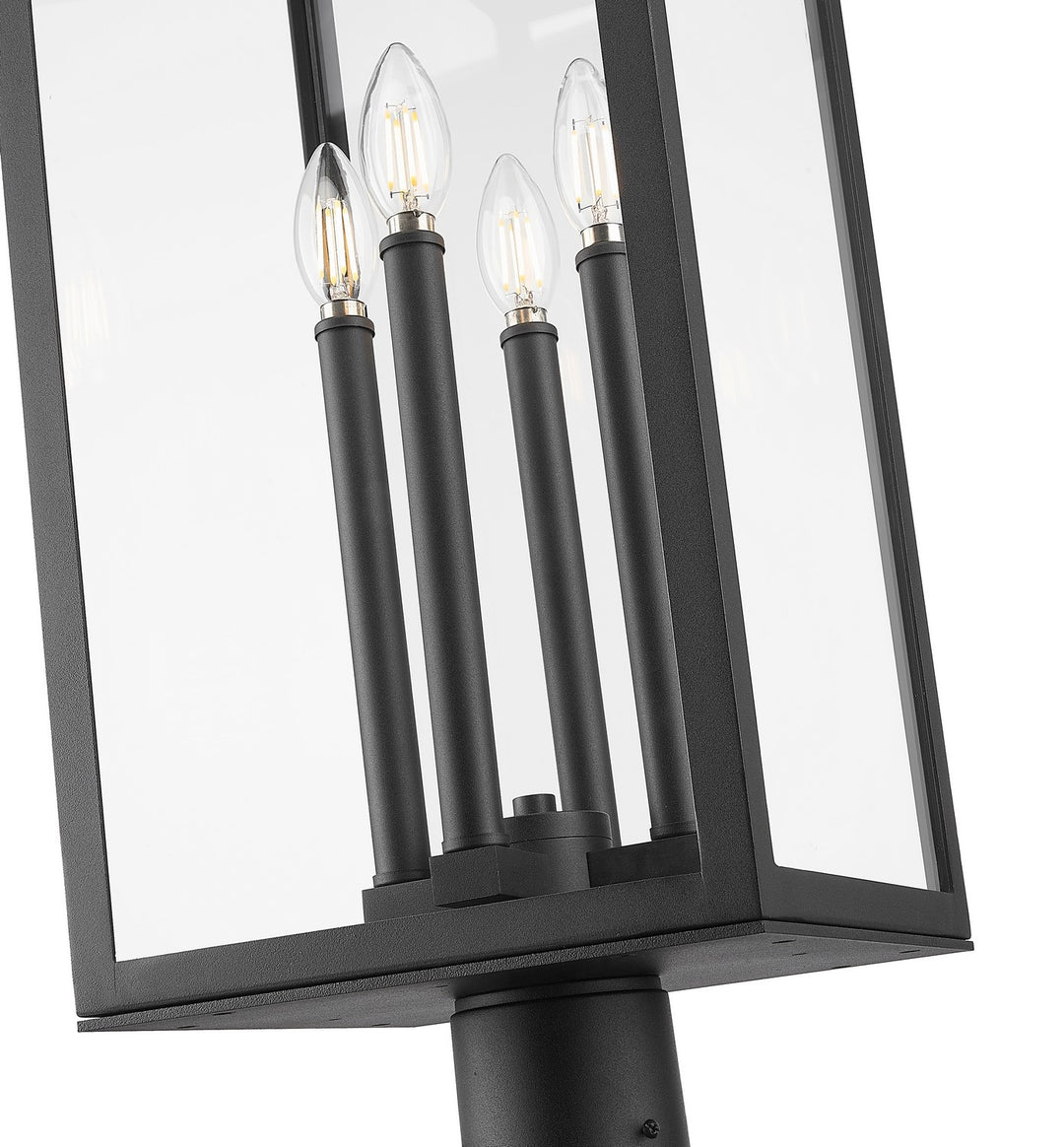 Z-Lite Canada - 5018PHBR-5010P-BK - Four Light Outdoor Post Mounted Fixture - Nova - Black