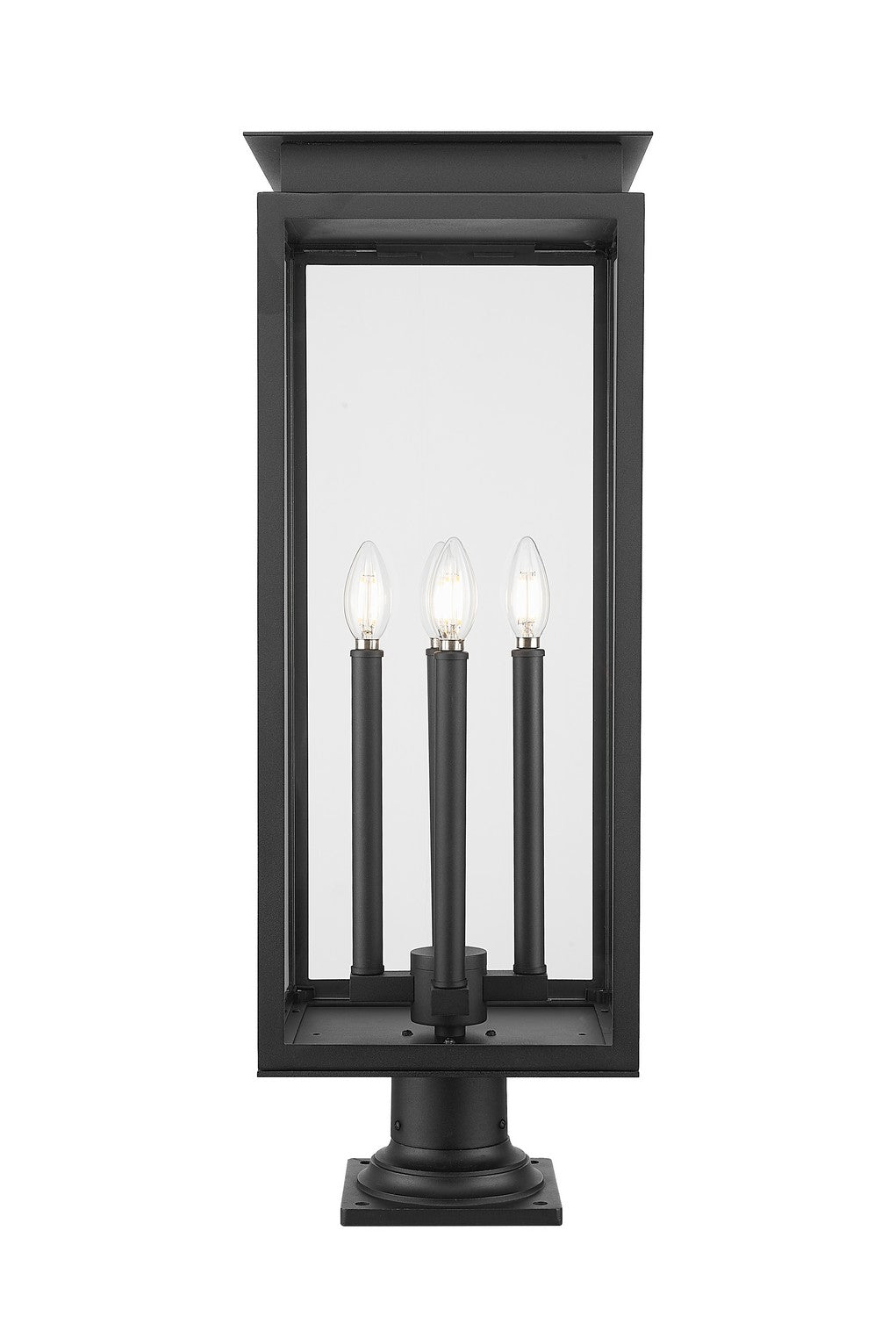 Z-Lite Canada - 5018PHBR-533PM-BK - Four Light Outdoor Pier Mounted Fixture - Nova - Black