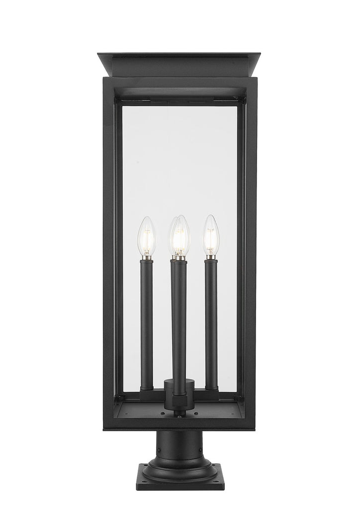 Z-Lite Canada - 5018PHBR-533PM-BK - Four Light Outdoor Pier Mounted Fixture - Nova - Black
