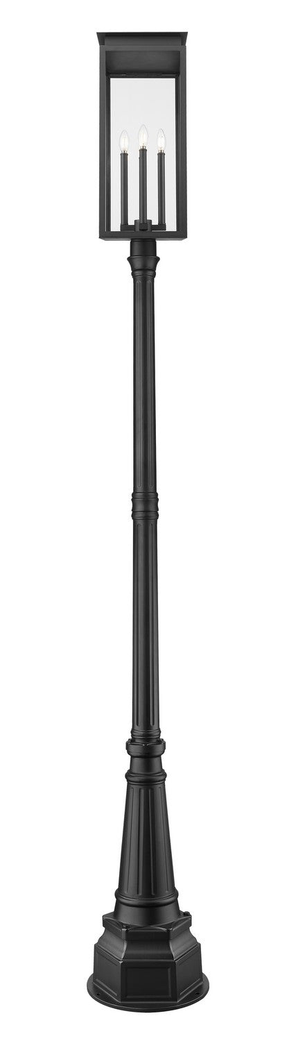 Z-Lite Canada - 5018PHBR-564P-BK - Four Light Outdoor Post Mounted Fixture - Nova - Black
