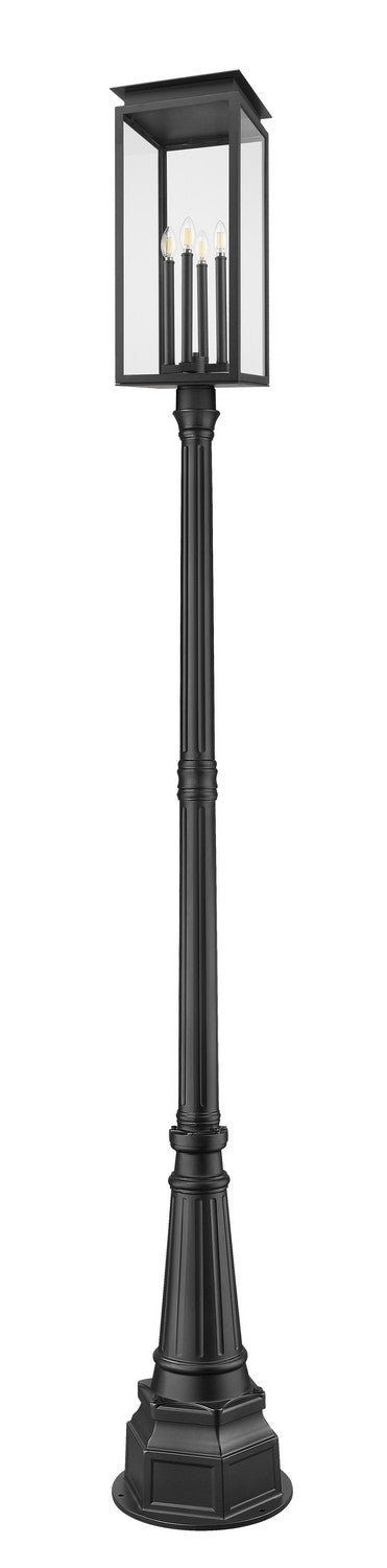 Z-Lite Canada - 5018PHBR-564P-BK - Four Light Outdoor Post Mounted Fixture - Nova - Black