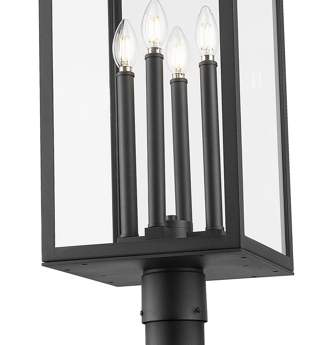 Z-Lite Canada - 5018PHBR-564P-BK - Four Light Outdoor Post Mounted Fixture - Nova - Black