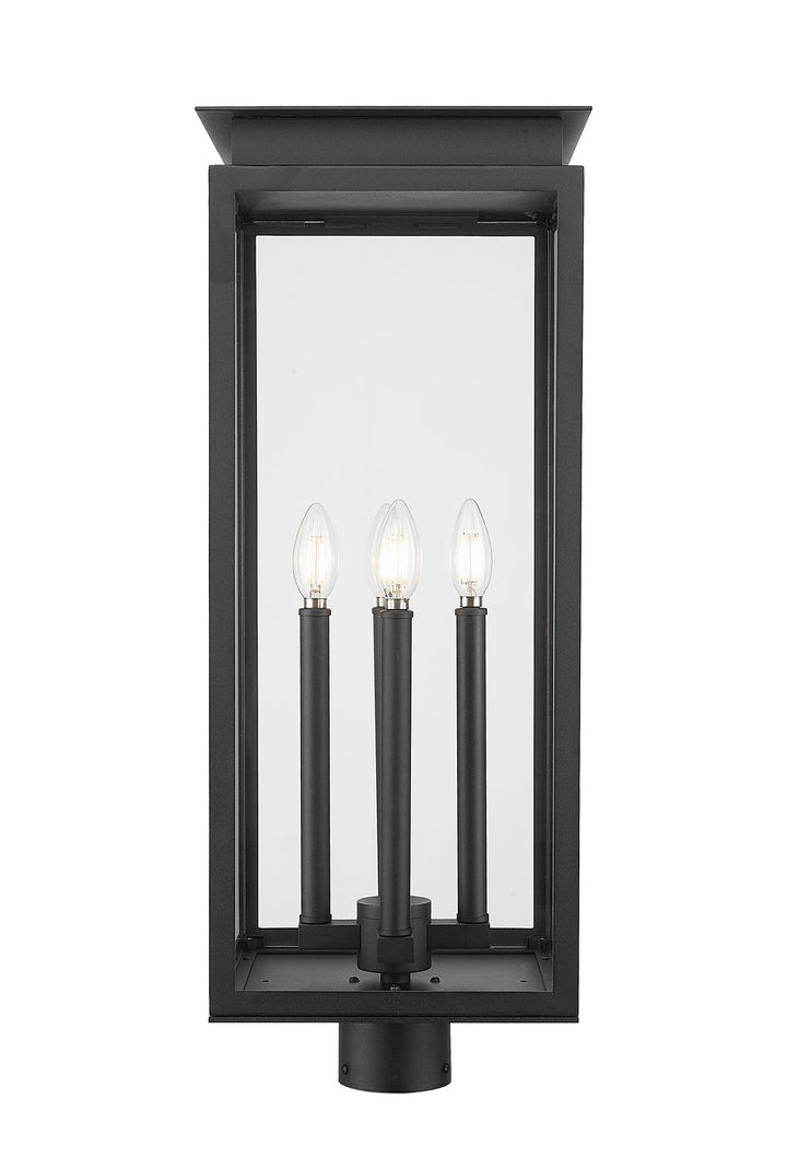 Z-Lite Canada - 5018PHBR-BK - Four Light Outdoor Post Mount Fixture - Nova - Black