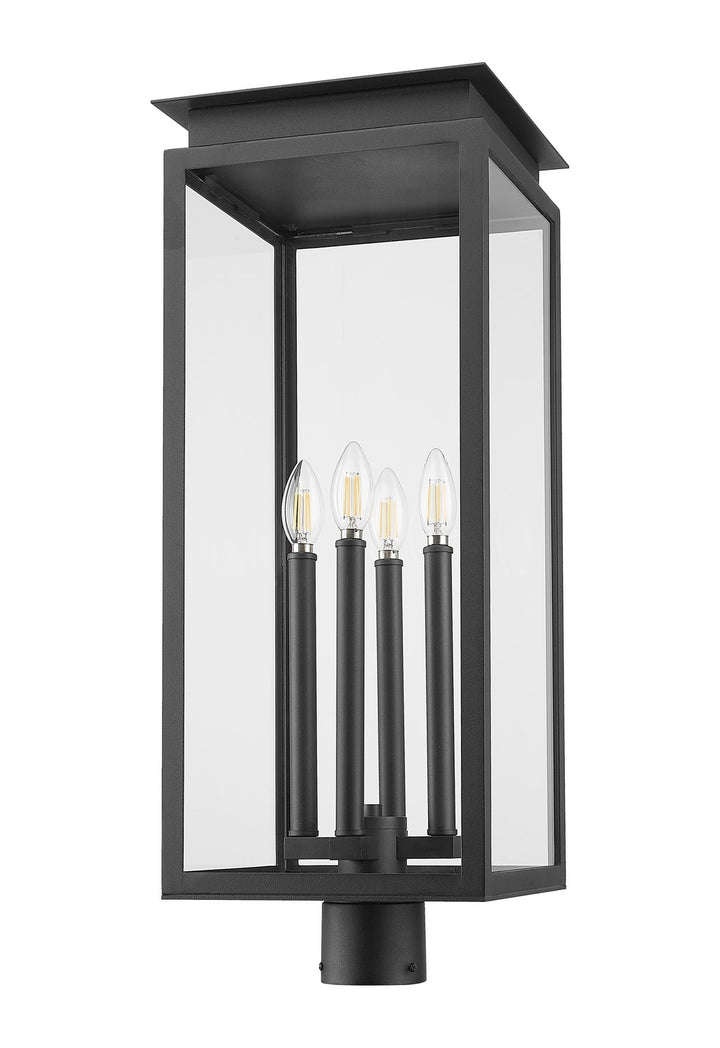 Z-Lite Canada - 5018PHBR-BK - Four Light Outdoor Post Mount Fixture - Nova - Black