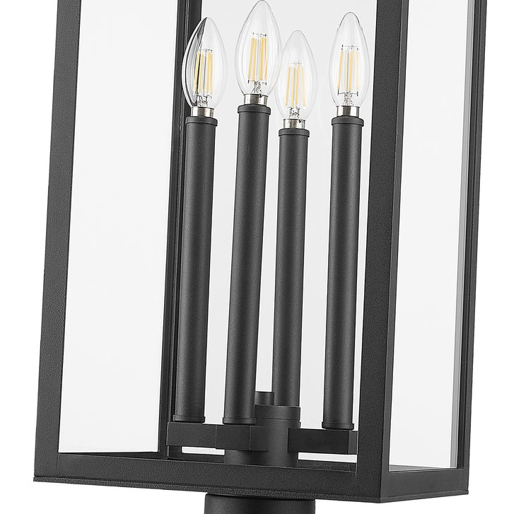 Z-Lite Canada - 5018PHBR-BK - Four Light Outdoor Post Mount Fixture - Nova - Black