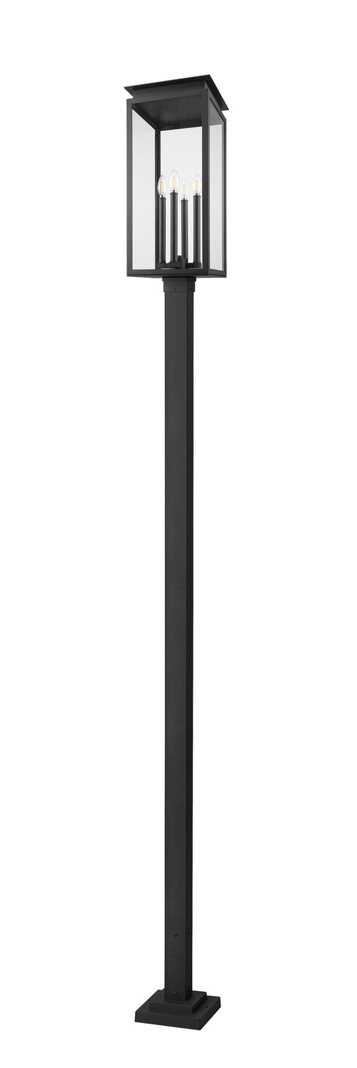 Z-Lite Canada - 5018PHBS-536P-BK - Four Light Outdoor Post Mounted Fixture - Nova - Black