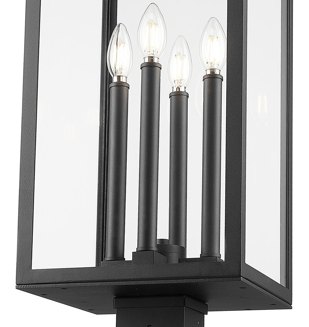 Z-Lite Canada - 5018PHBS-536P-BK - Four Light Outdoor Post Mounted Fixture - Nova - Black