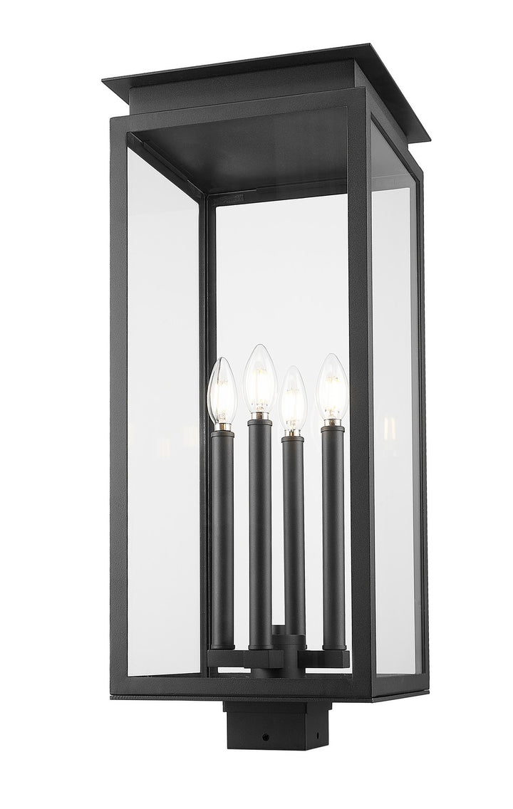 Z-Lite Canada - 5018PHBS-BK - Four Light Outdoor Post Mount Fixture - Nova - Black