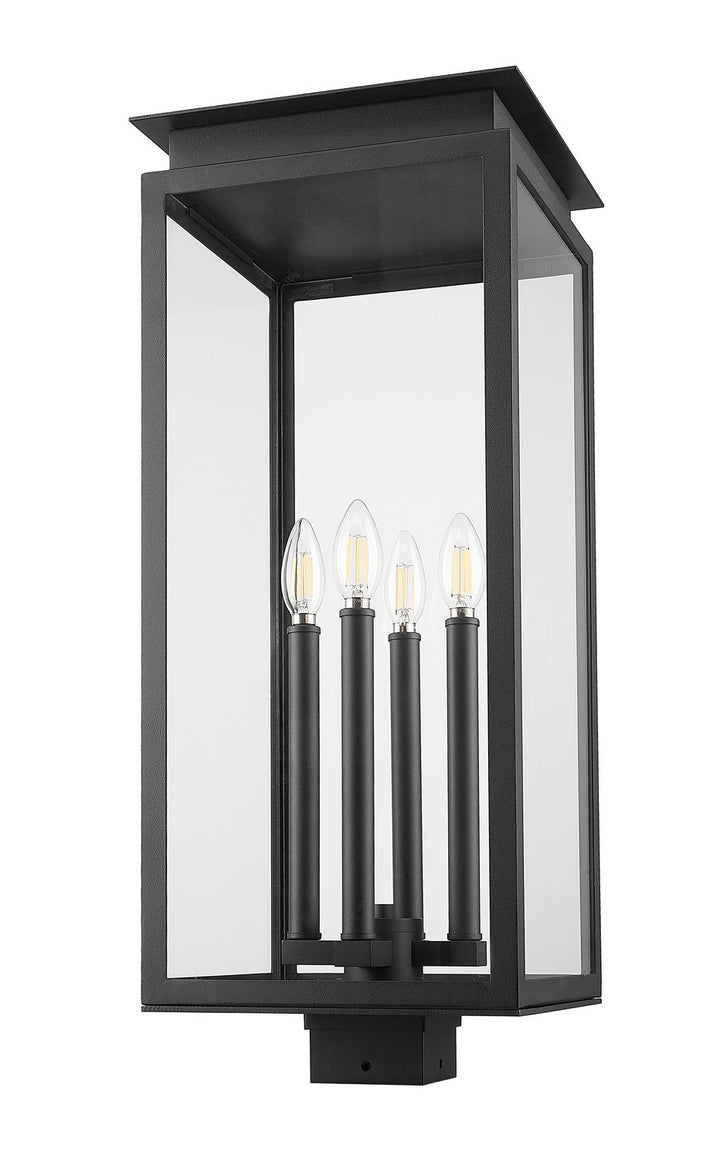 Z-Lite Canada - 5018PHBS-BK - Four Light Outdoor Post Mount Fixture - Nova - Black