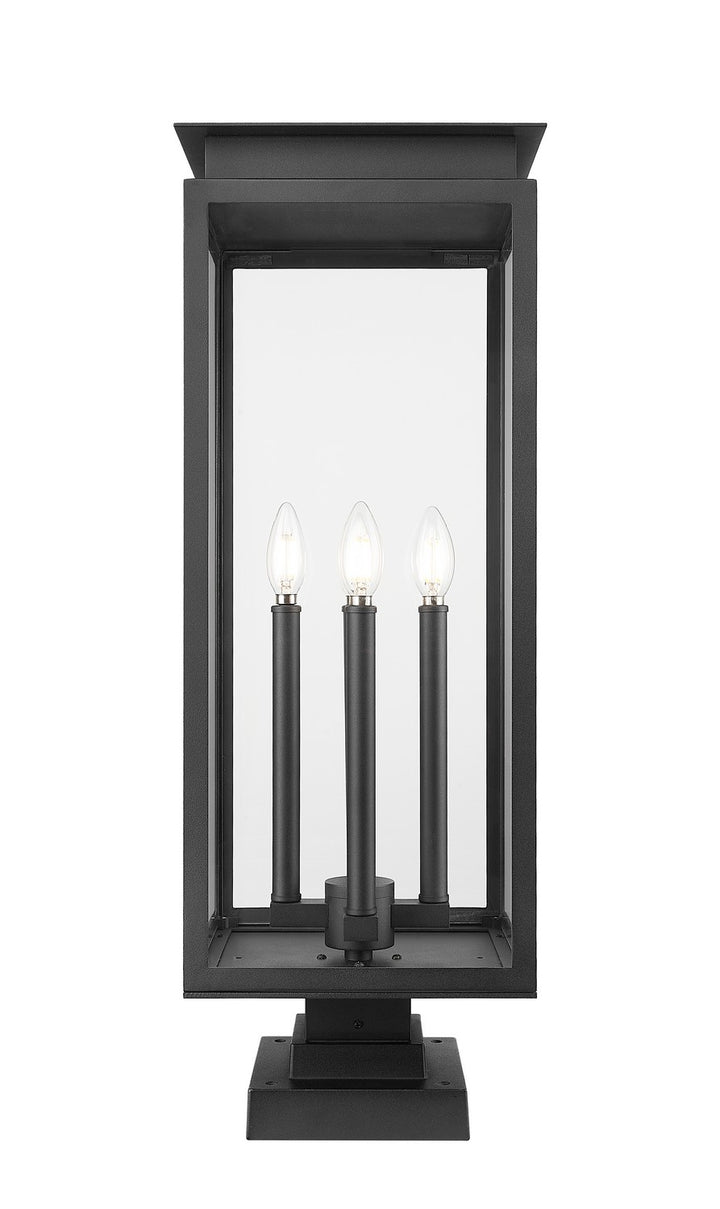 Z-Lite Canada - 5018PHBS-SQPM-BK - Four Light Outdoor Pier Mounted Fixture - Nova - Black