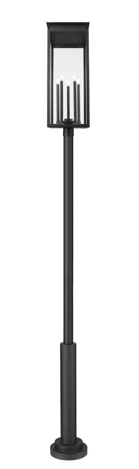 Z-Lite Canada - 5018PHXLR-5010P-BK - Five Light Outdoor Post Mounted Fixture - Nova - Black