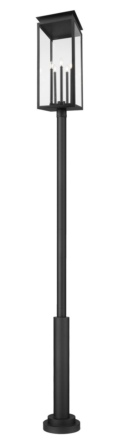 Z-Lite Canada - 5018PHXLR-5010P-BK - Five Light Outdoor Post Mounted Fixture - Nova - Black